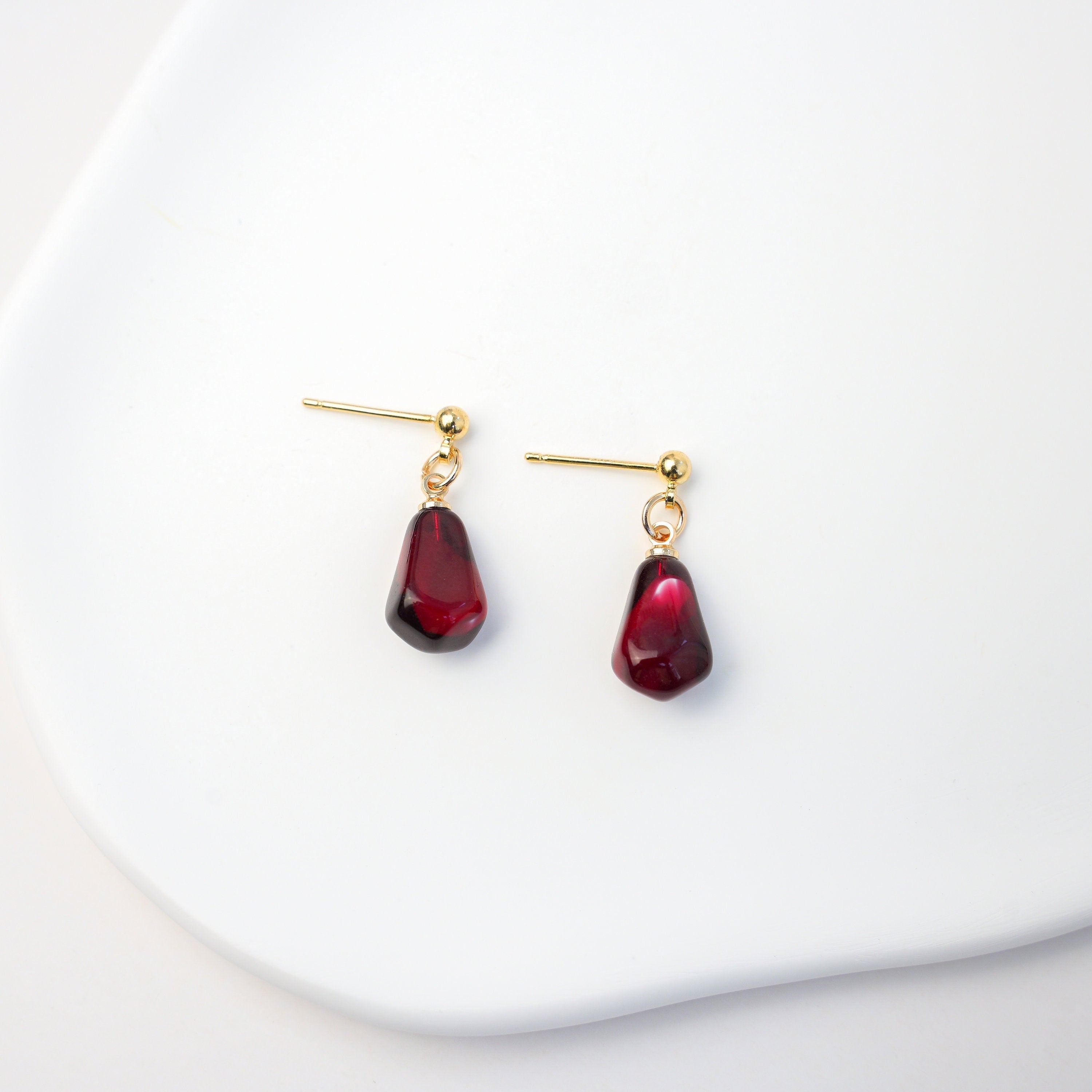 Pomegranate Seed Dangle Earrings - Mini Story Co