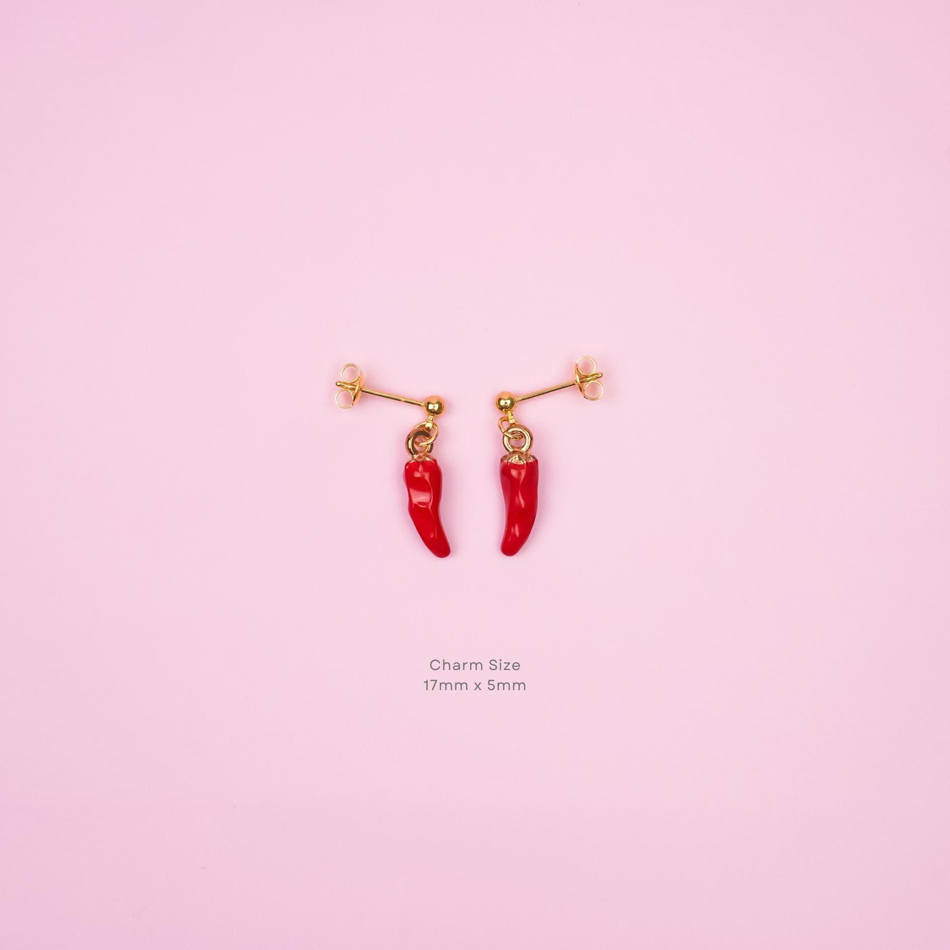 Red Chilli Pepper Dangle Earrings - Mini Story Co