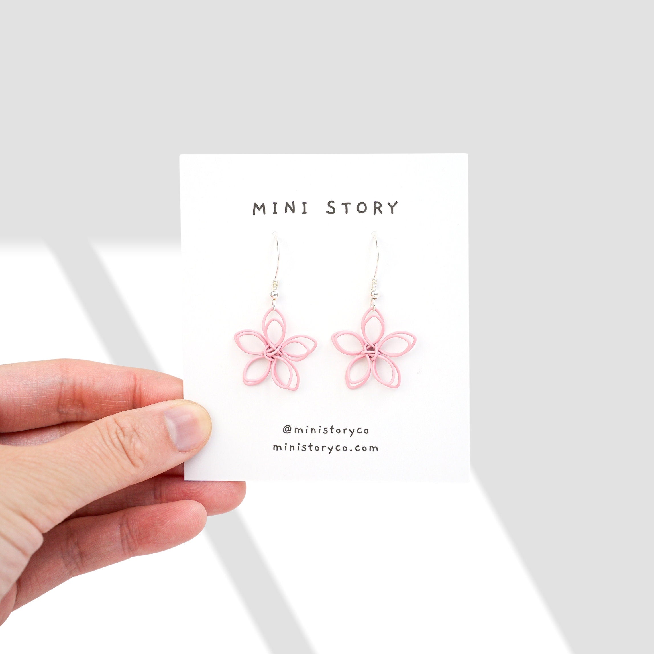Sakura Flower Dangle Earrings - Mini Story Co