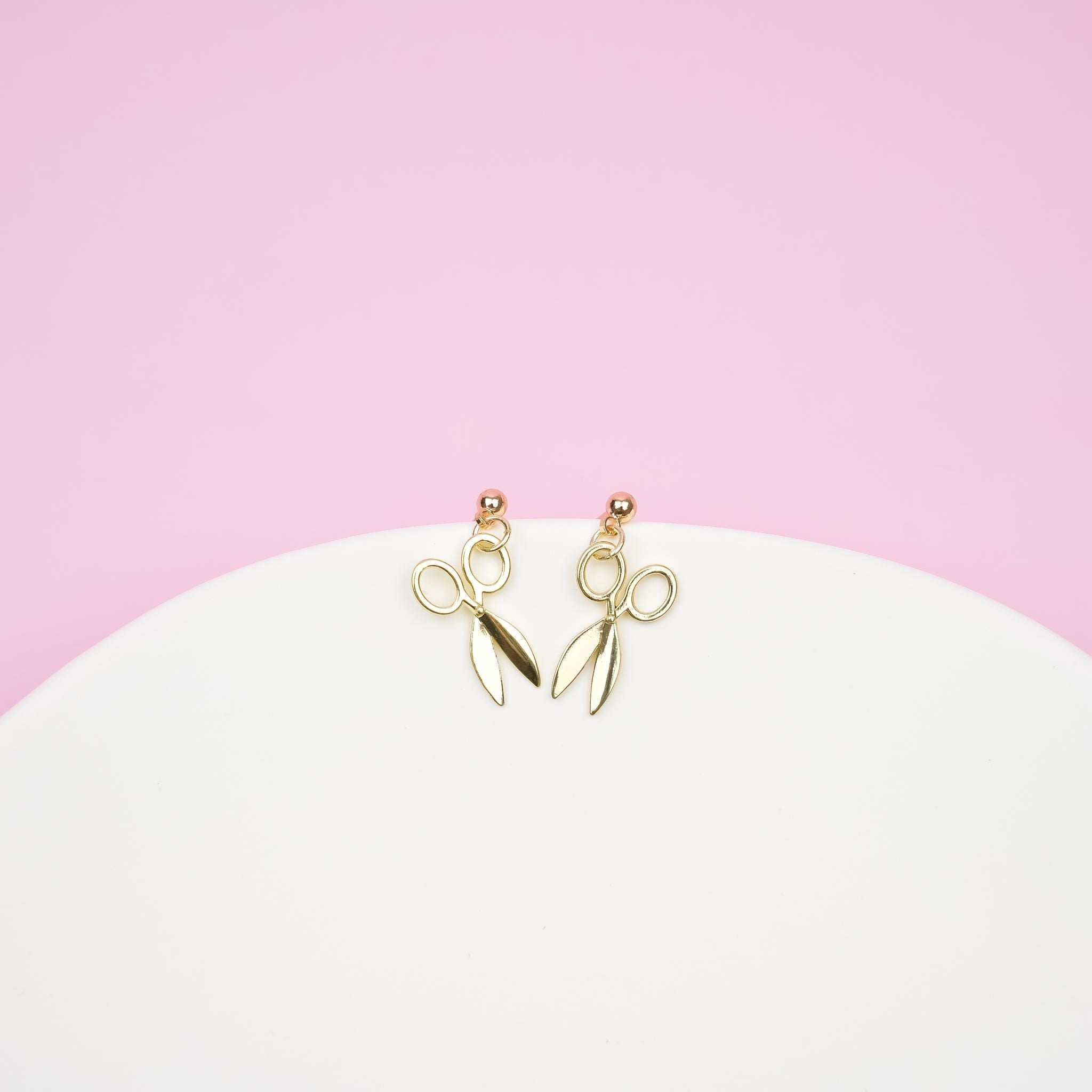 Silver Scissor Dangle Earrings - Mini Story Co