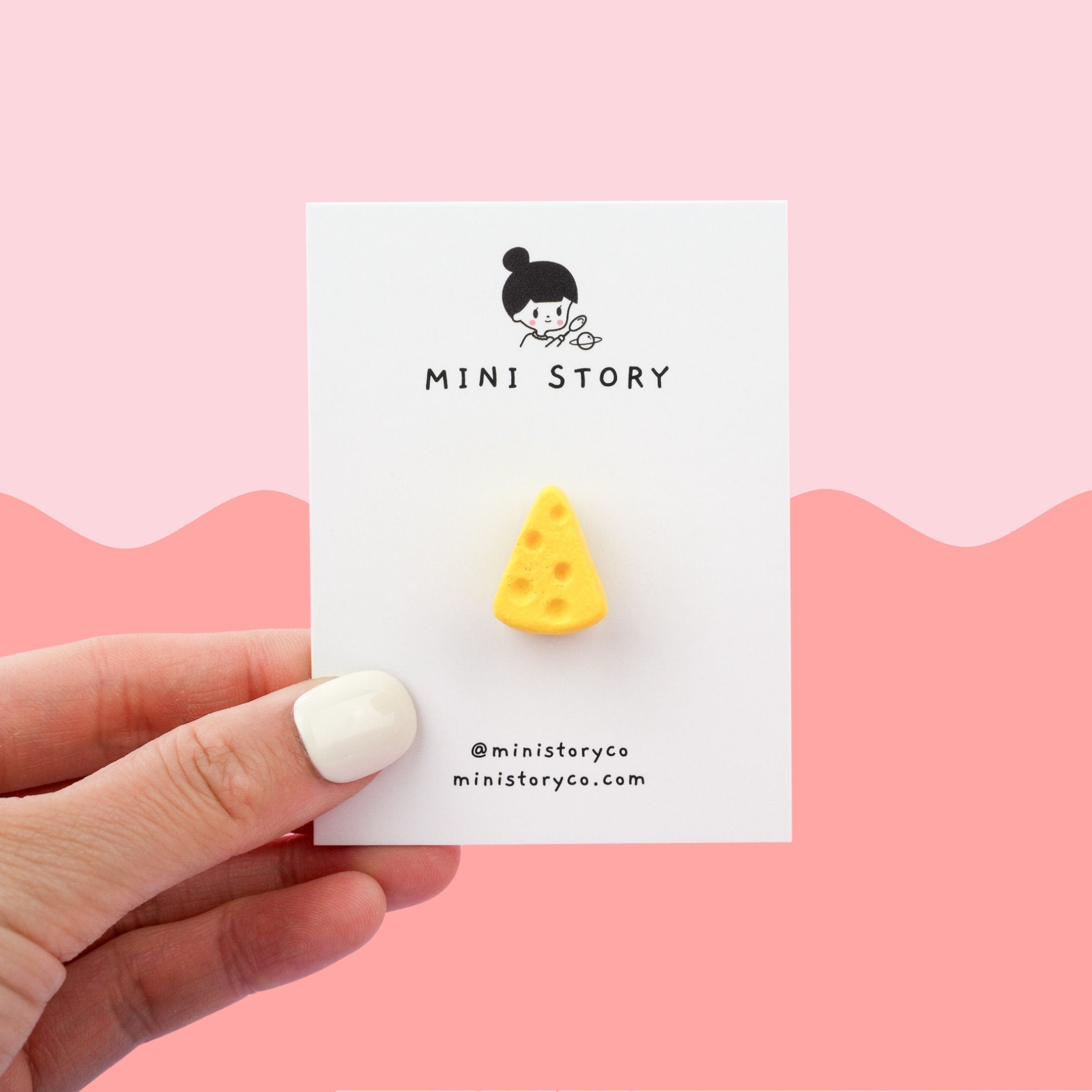 Swiss Cheese Pin - Mini Story Co