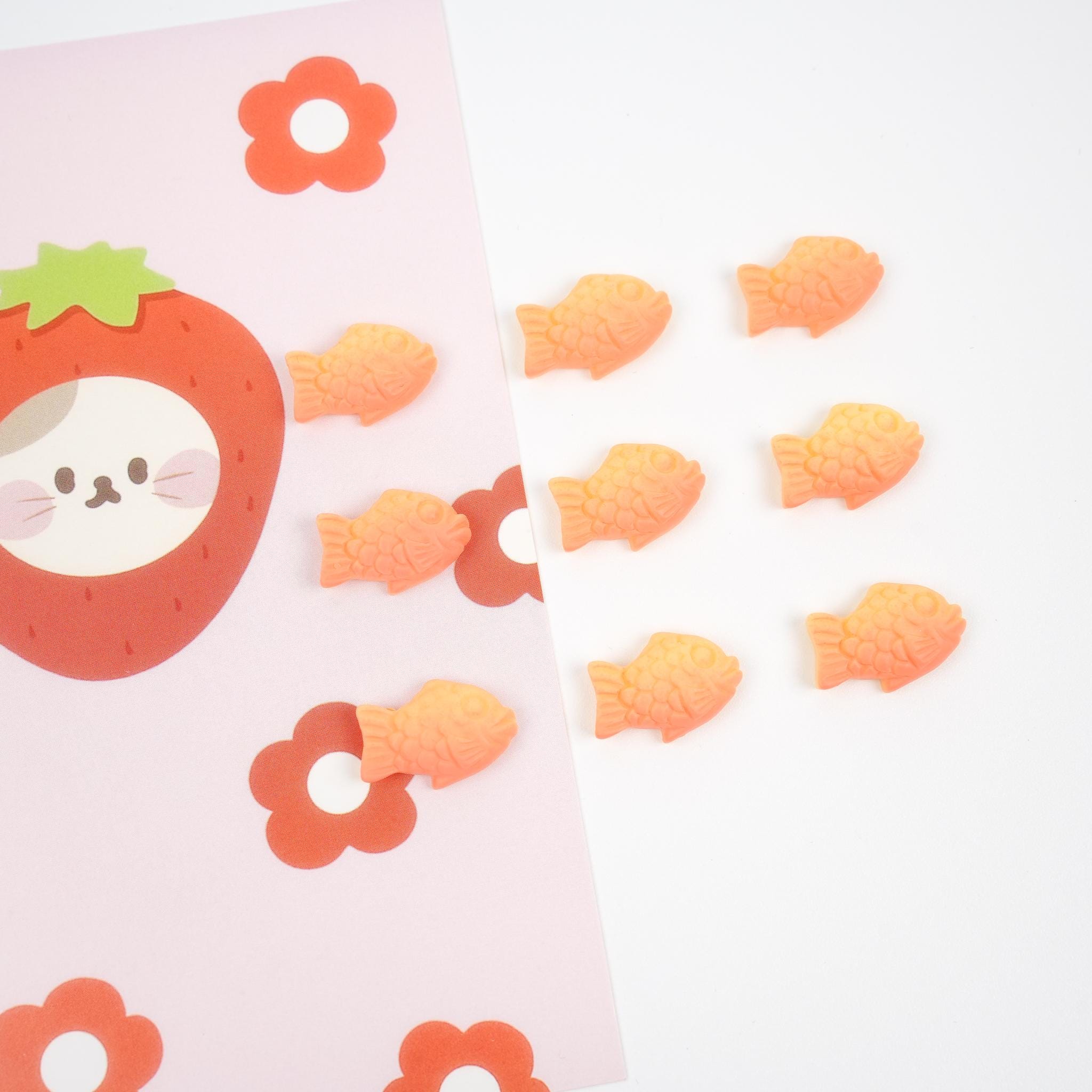 Taiyaki Magnet Set | Fish - shaped Pastry Fridge Magnet - Mini Story Co