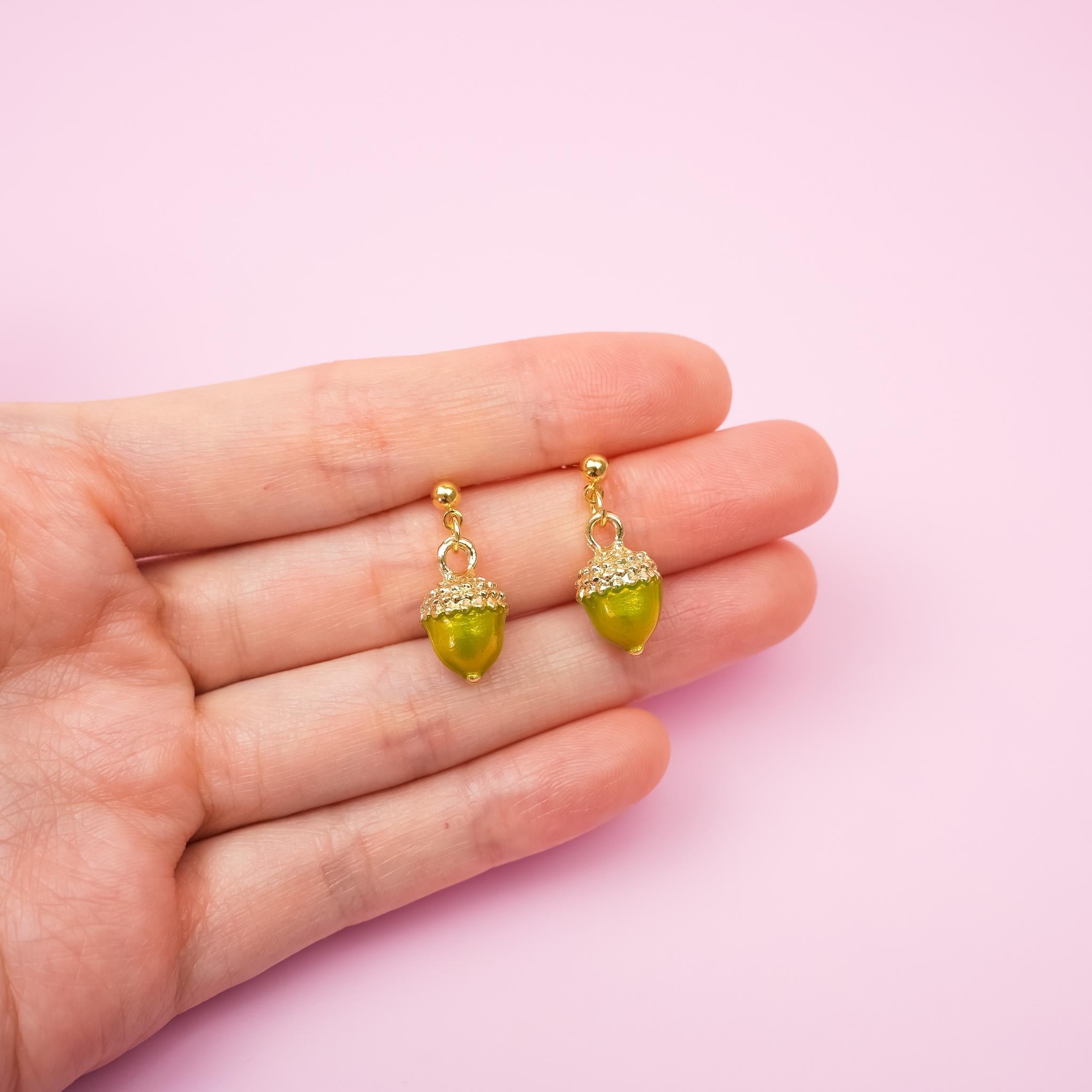 Acorn Nut Dangle Earrings - Mini Story Co