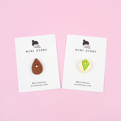 Almond and Pistachio Pins Set - Mini Story Co
