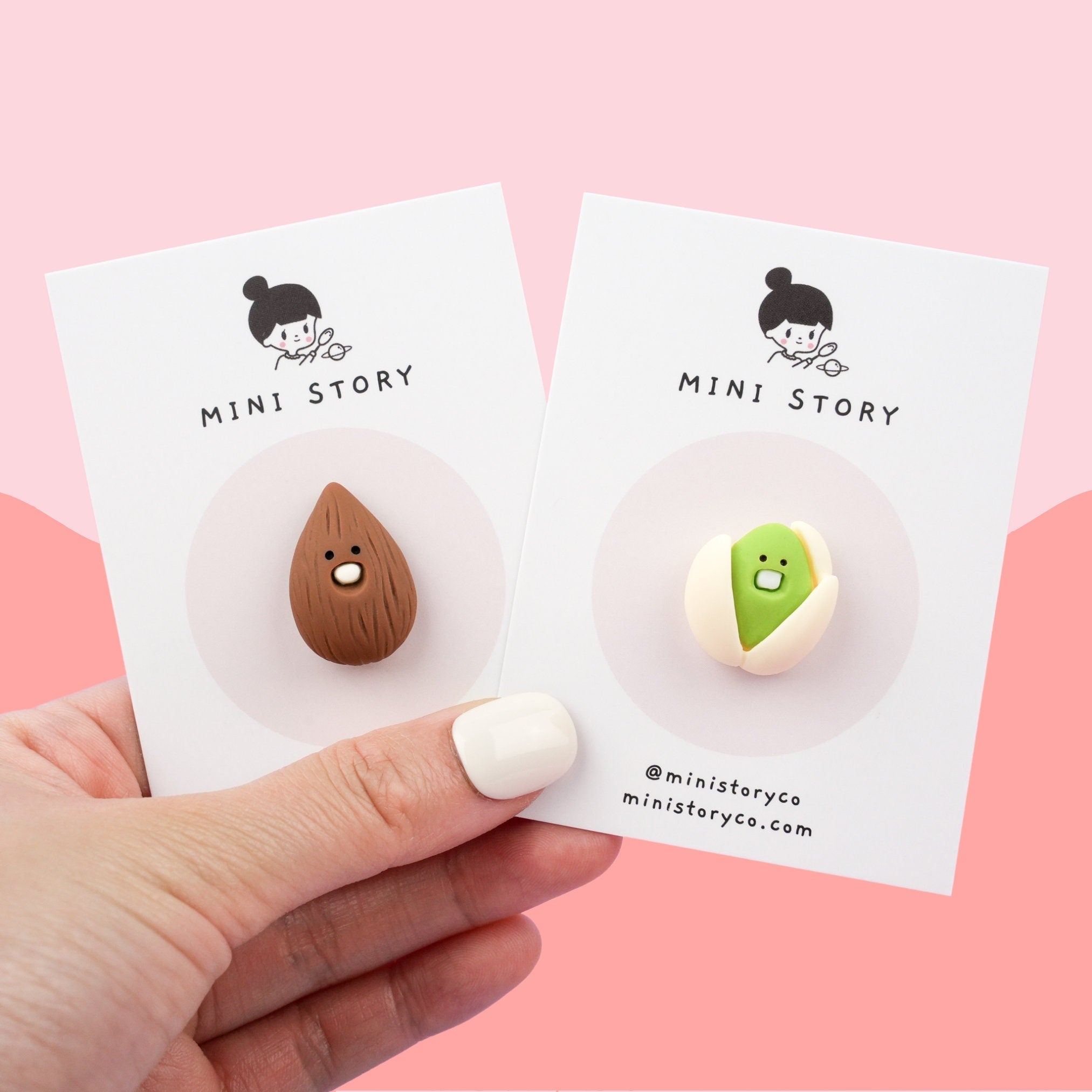Almond and Pistachio Pins Set - Mini Story Co