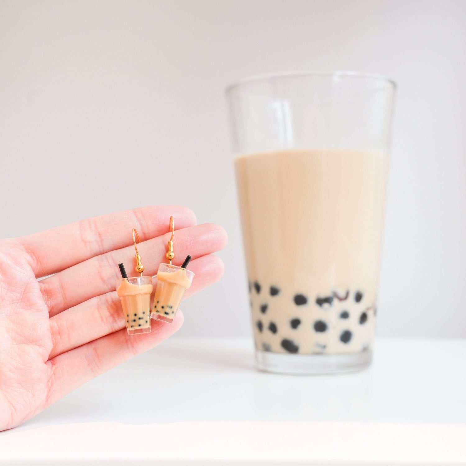 Bubble Tea Dangle Earrings - Mini Story Co