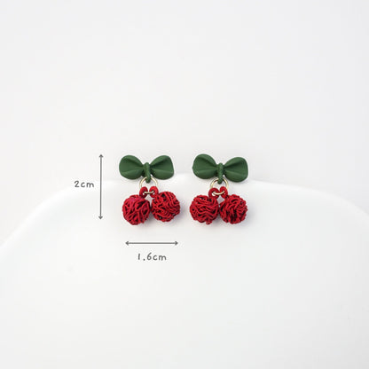 Cherry Drop Earrings - Mini Story Co