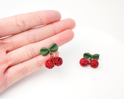 Cherry Drop Earrings - Mini Story Co