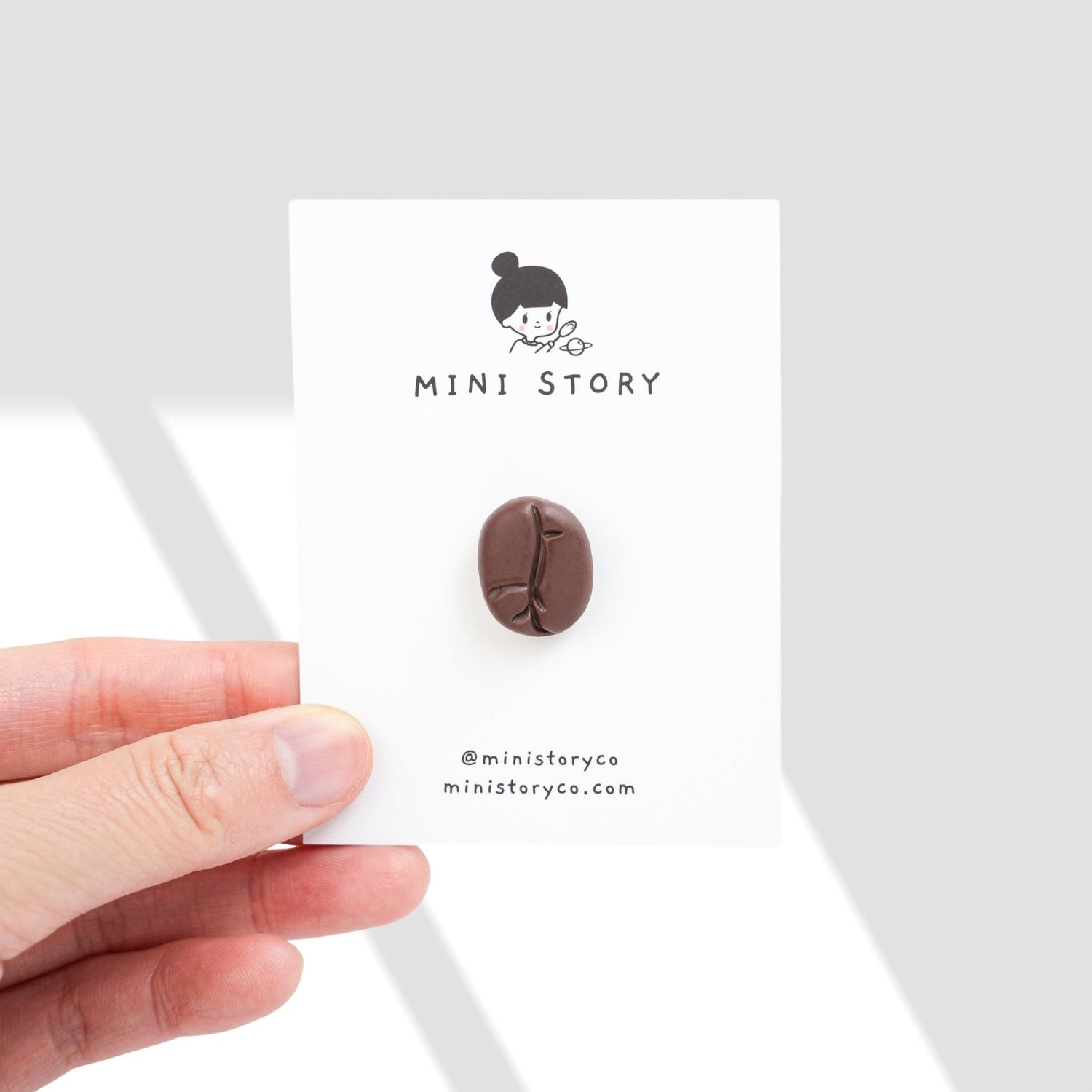 Coffee Bean Brooch - Mini Story Co