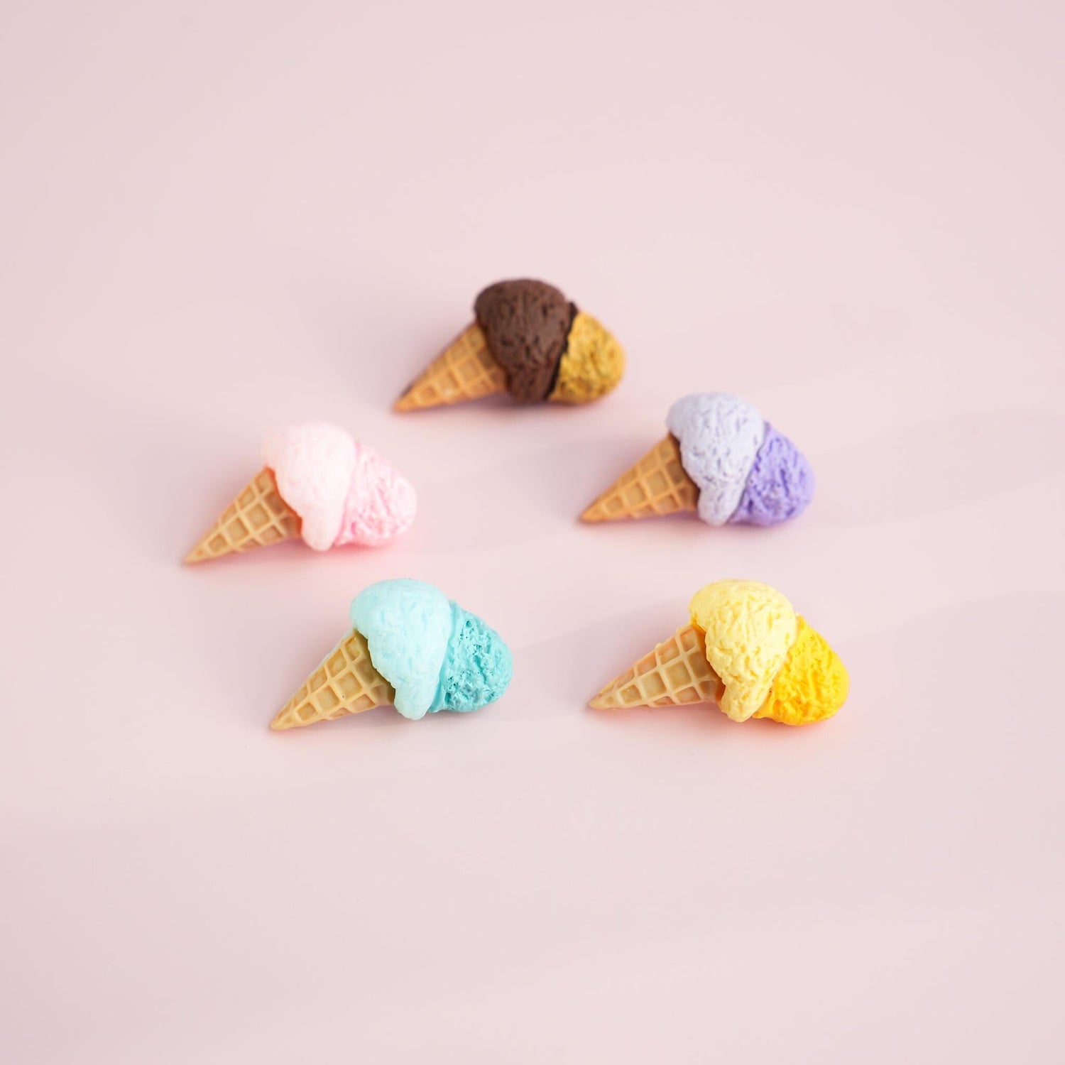 Colourful Double Scoop Ice Cream Pin - Mini Story Co