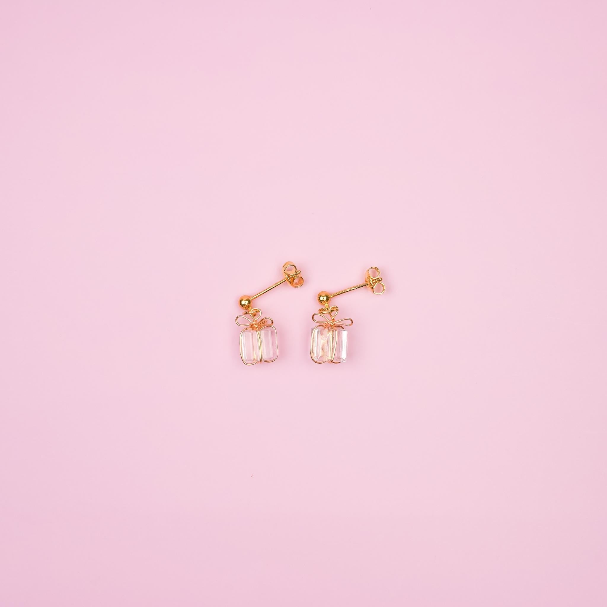 Crystal Present Dangle Earrings - Mini Story Co