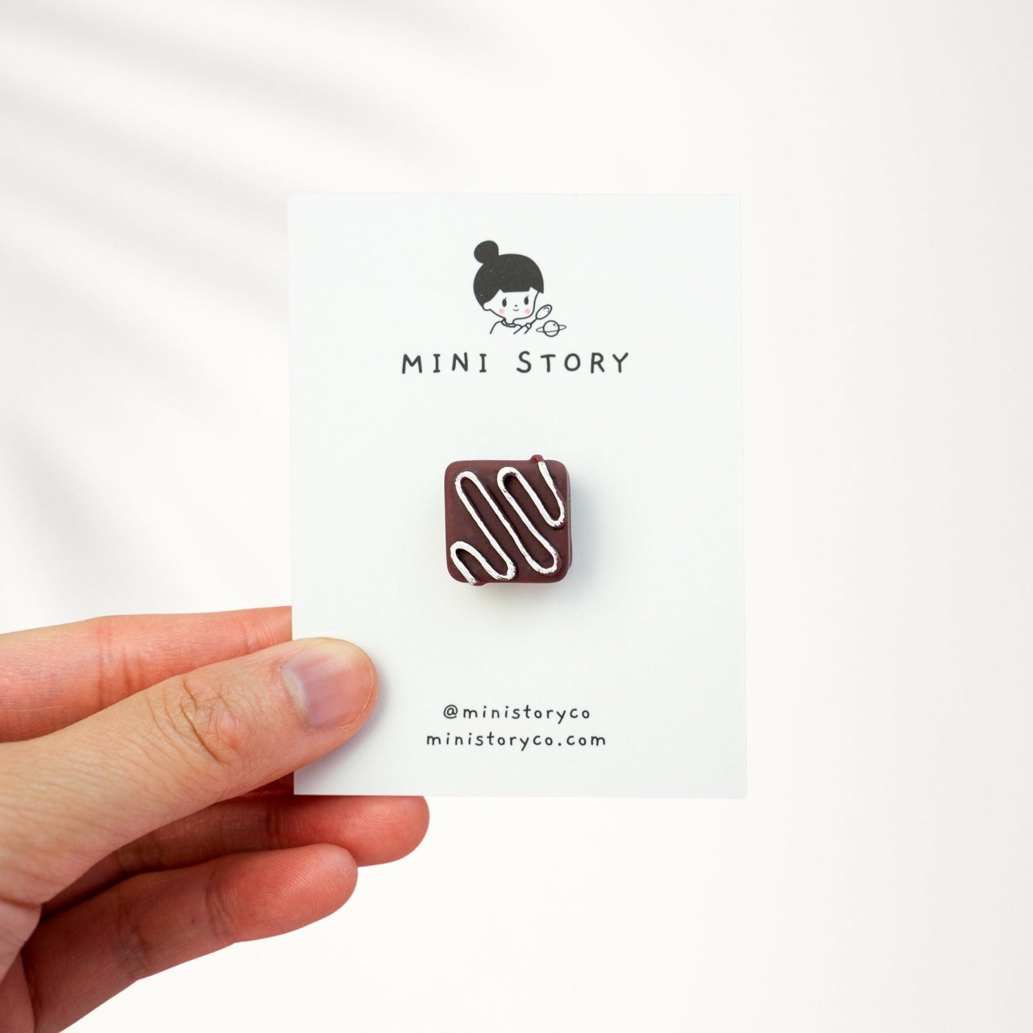 Dark Chocolate Pin - Mini Story Co