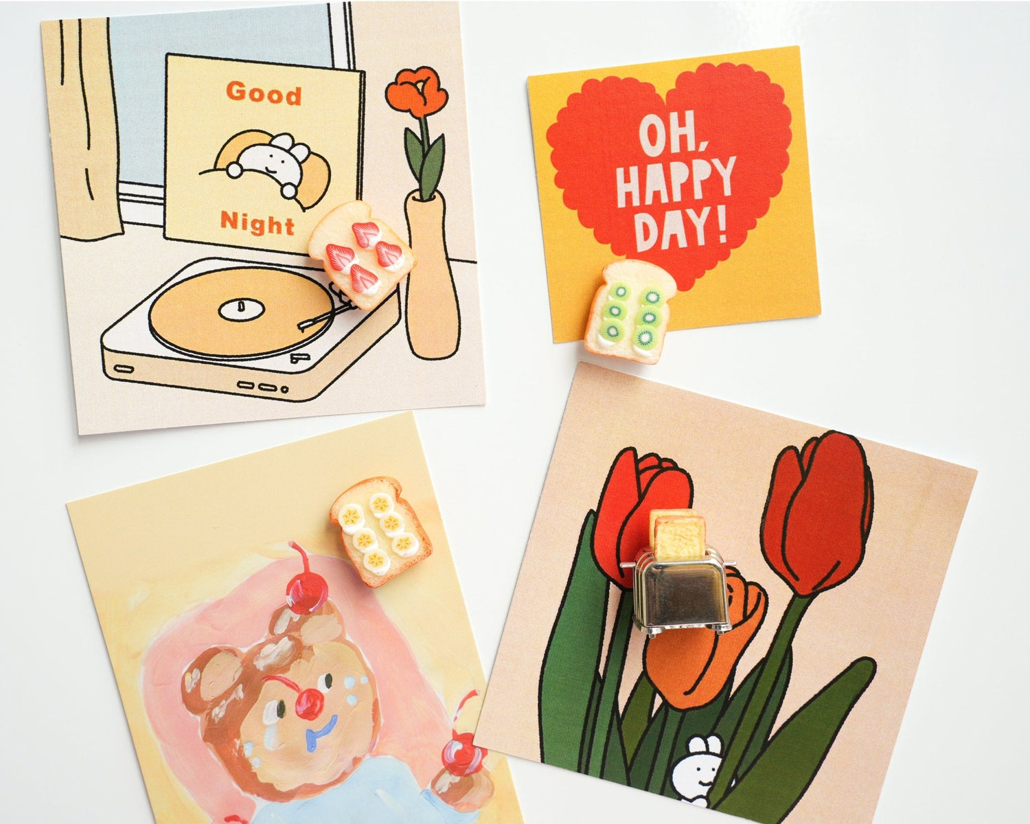 Fruit Toast Magnet Set - Mini Story Co