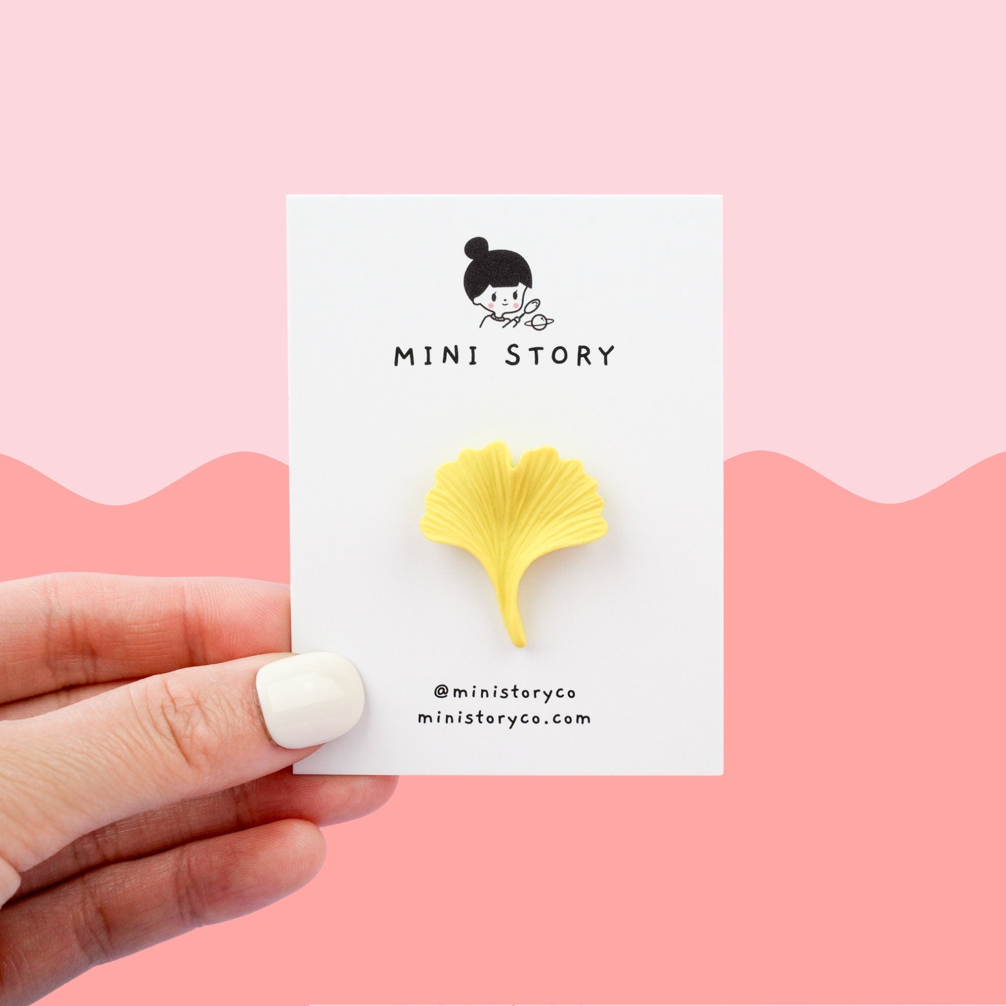 Ginkgo Leaf Pin - Mini Story Co