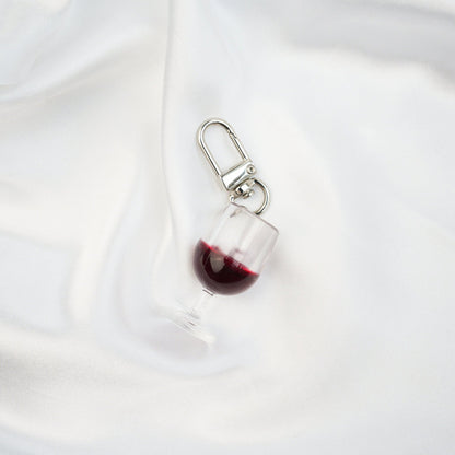 Glass of Red Wine Keychain - Mini Story Co