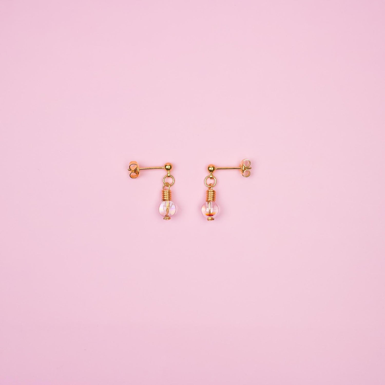 Gold Lightbulb Dangle Earrings - Mini Story Co