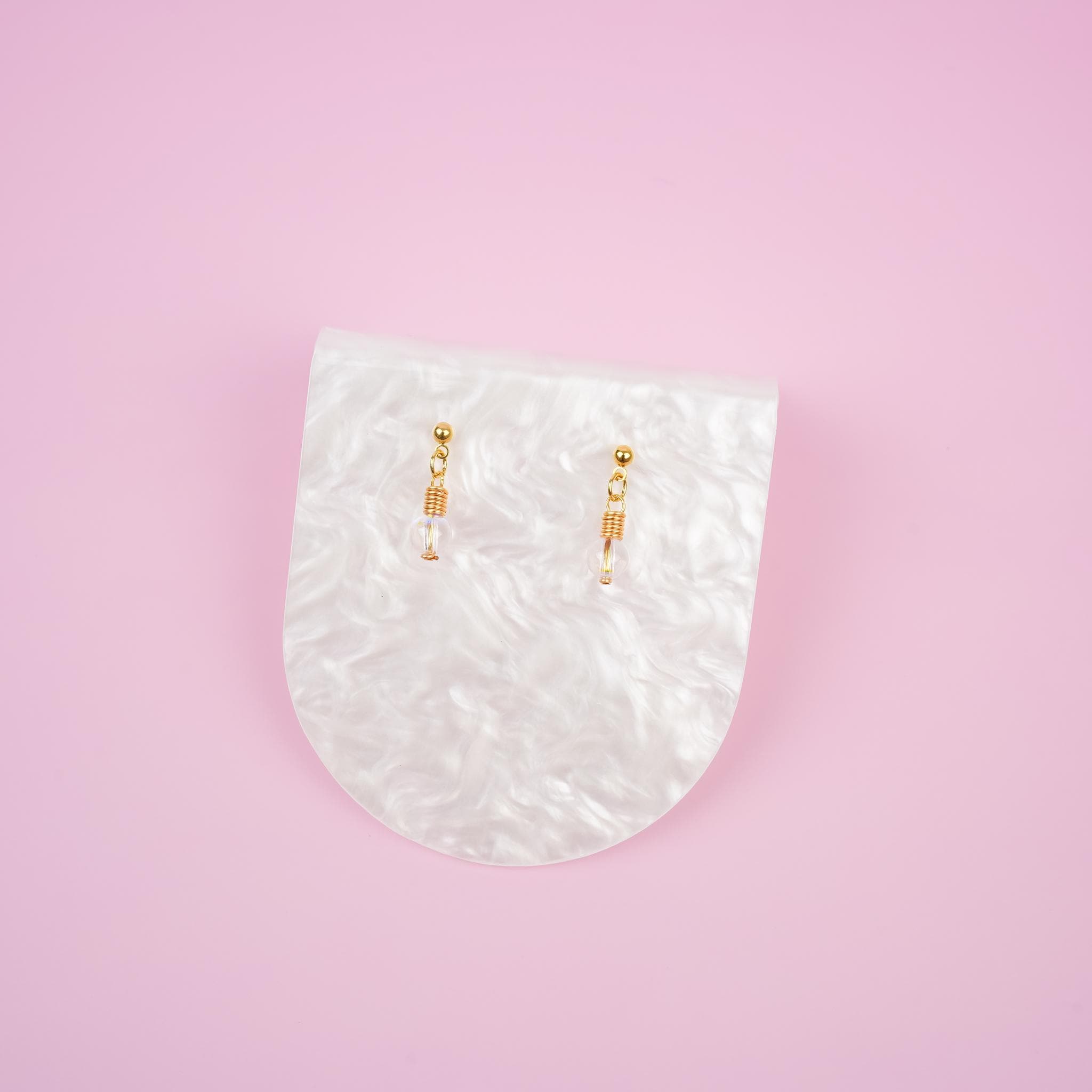 Gold Lightbulb Dangle Earrings - Mini Story Co