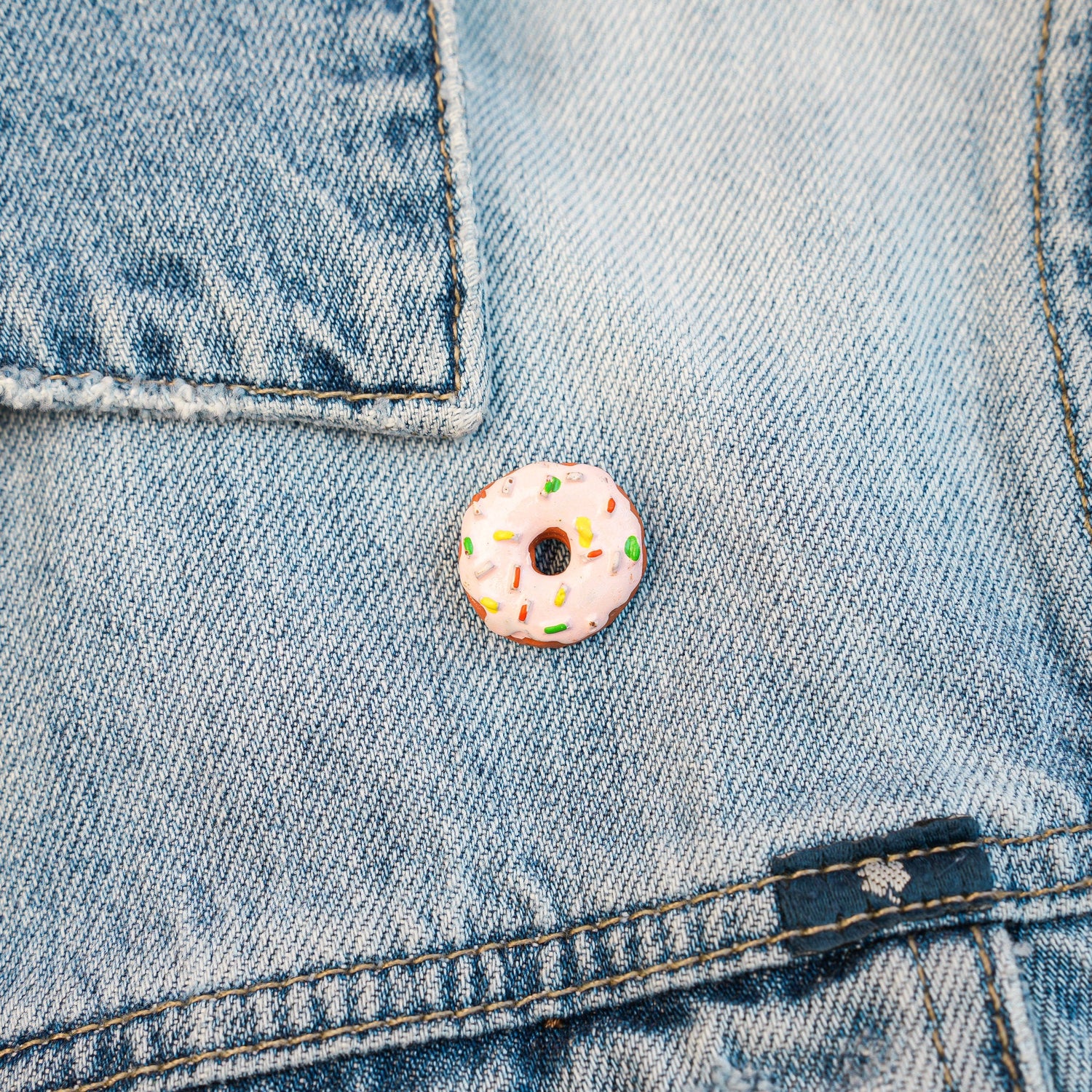 Rainbow Donut Pin