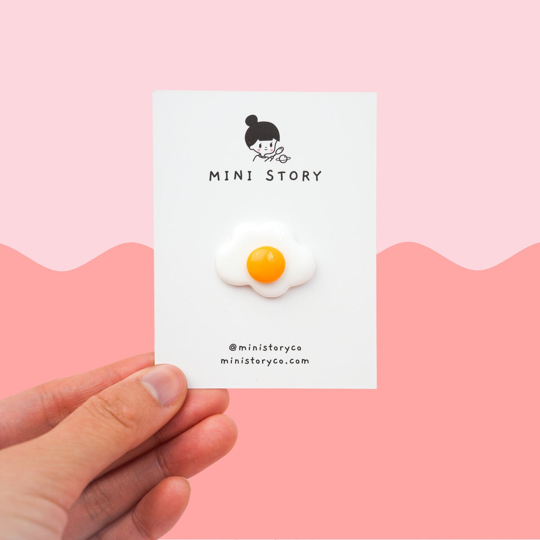 Sunny Side up Egg Brooch