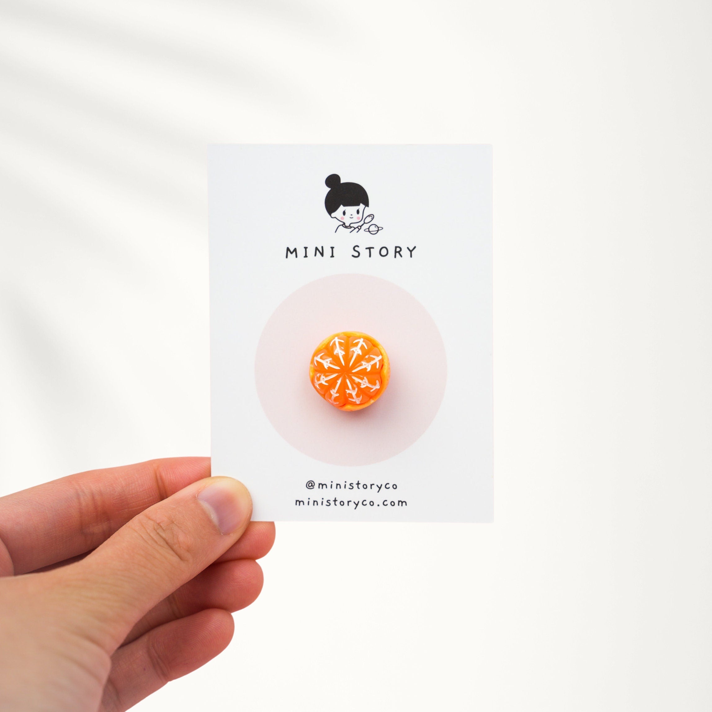 Mandarin Orange Brooch