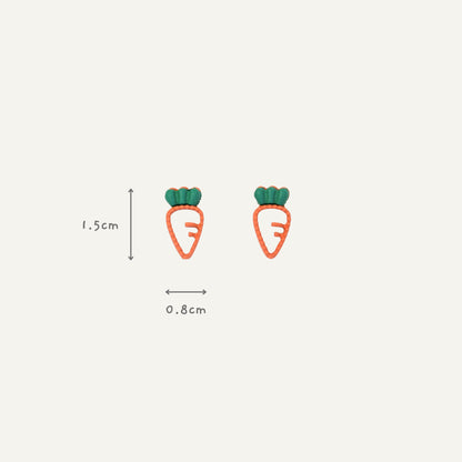 Carrot Stud Earrings