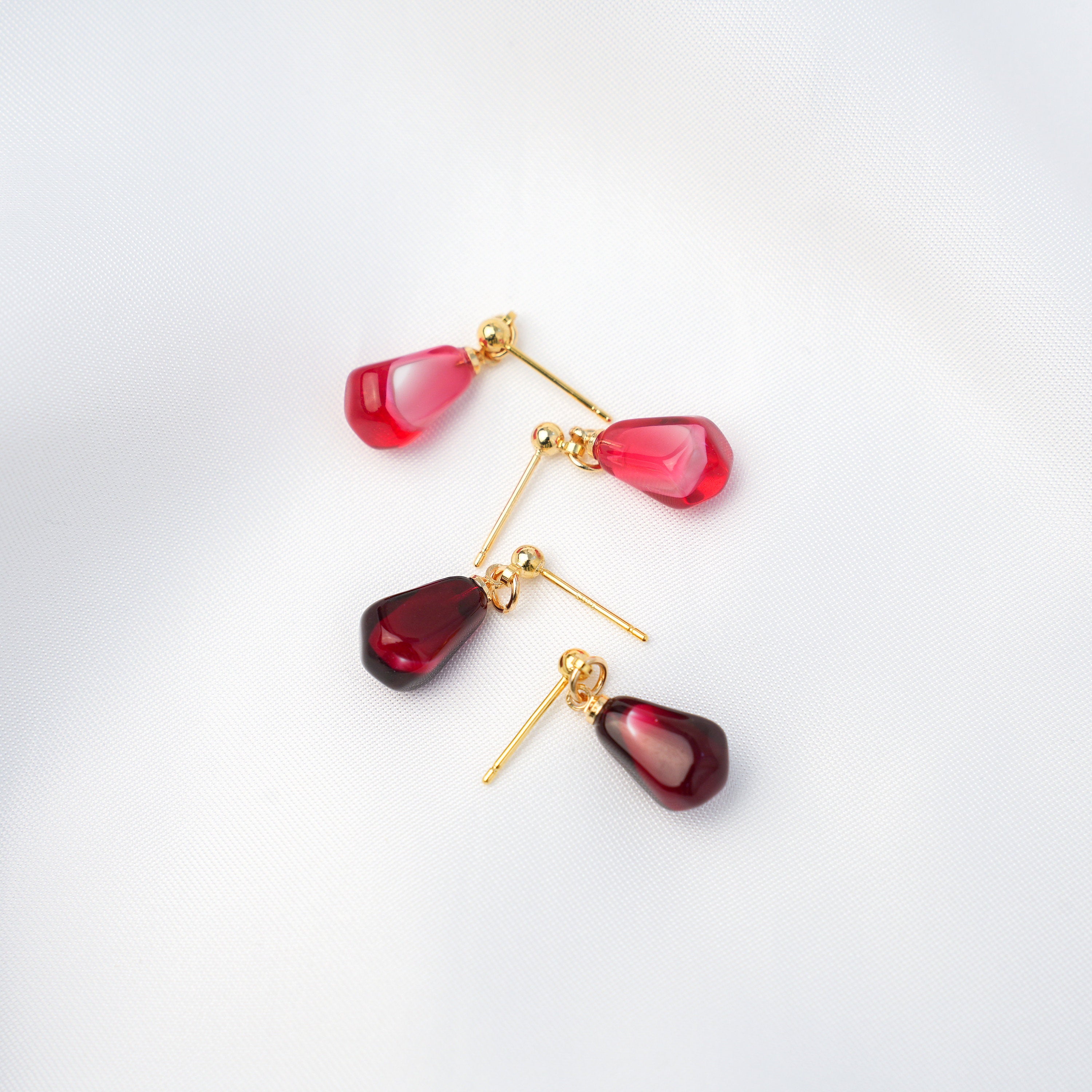 Pomegranate Seed Dangle Earrings