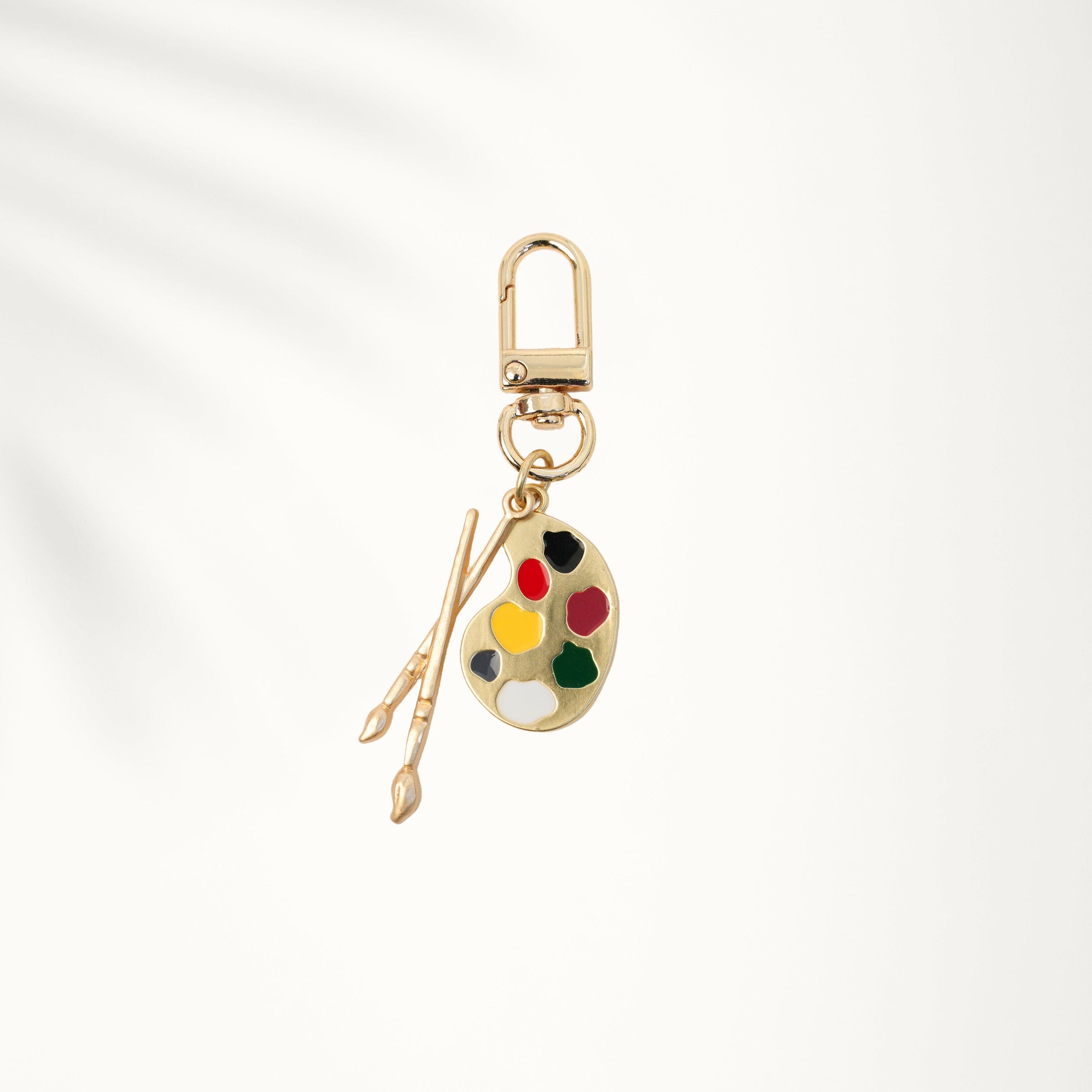 Paint Palette and Brush Keychain