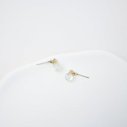 Gold Light Bulb Stud Earrings