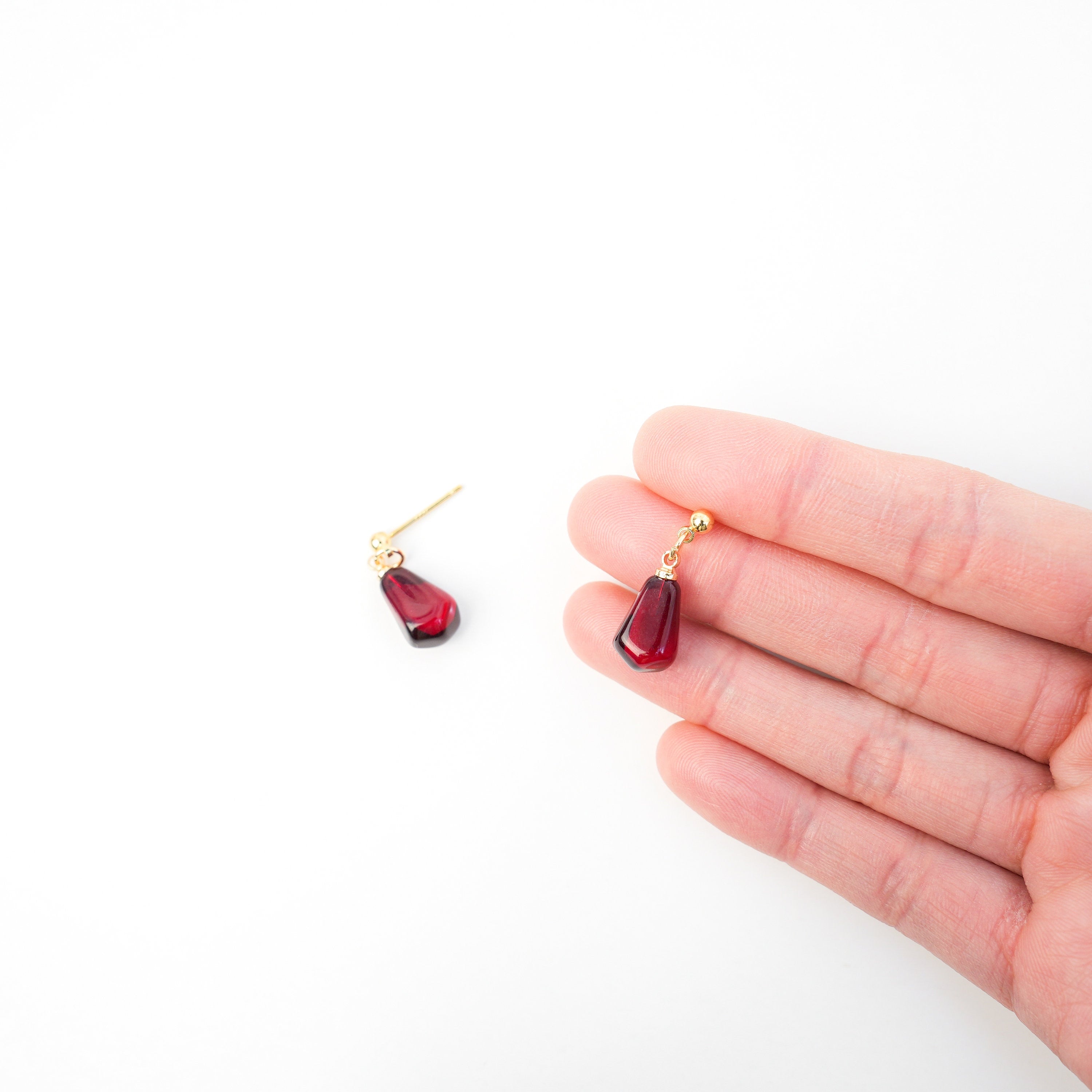 Pomegranate Seed Dangle Earrings