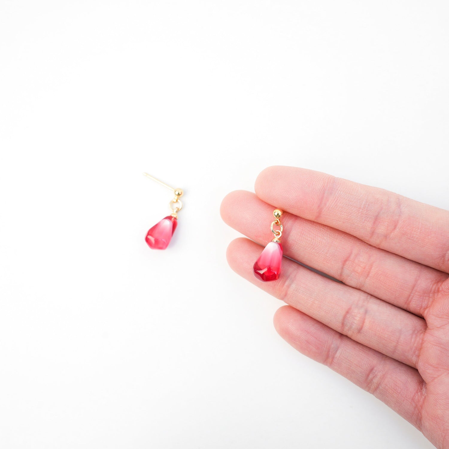 Pomegranate Seed Dangle Earrings