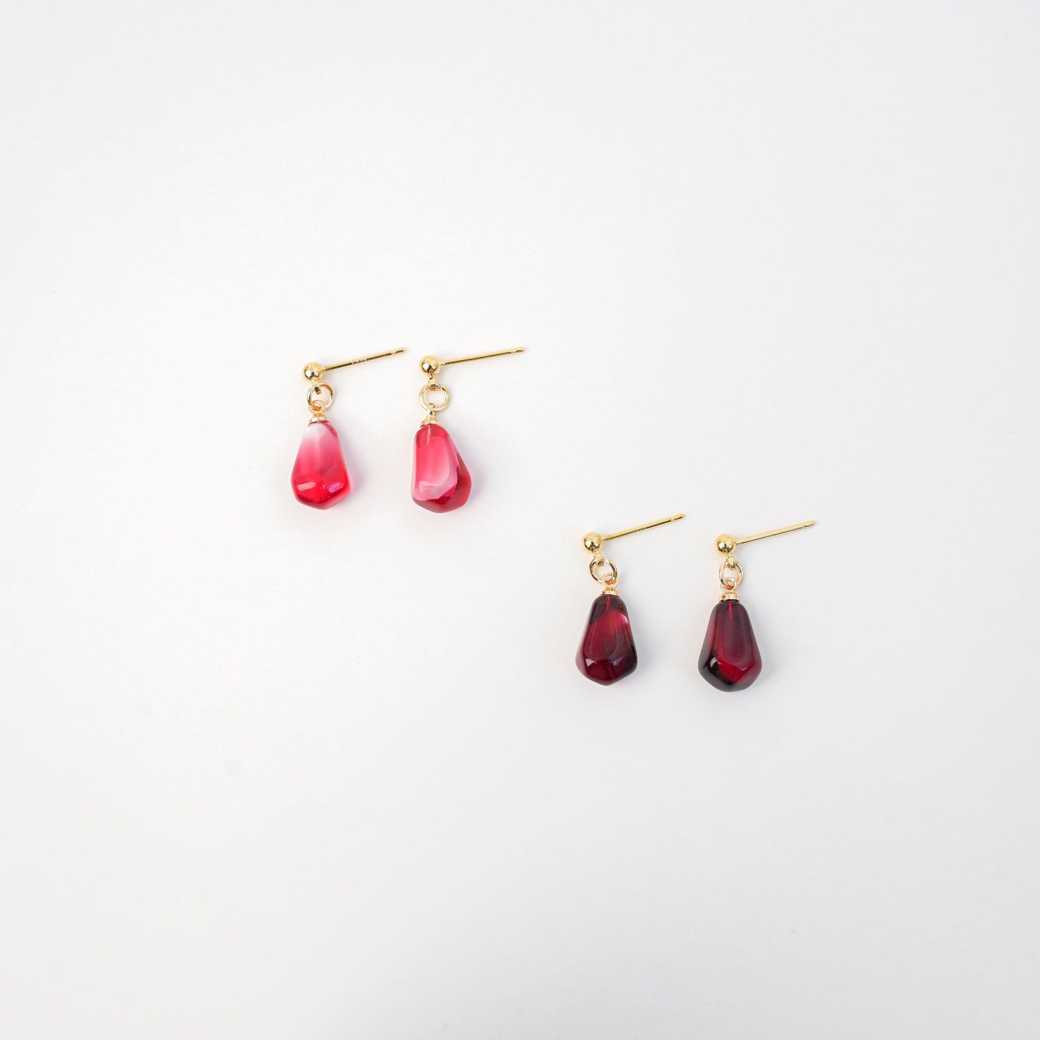 Pomegranate Seed Dangle Earrings