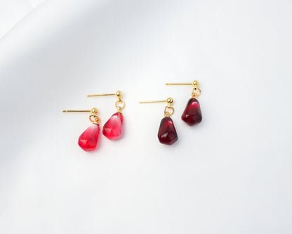 Pomegranate Seed Dangle Earrings