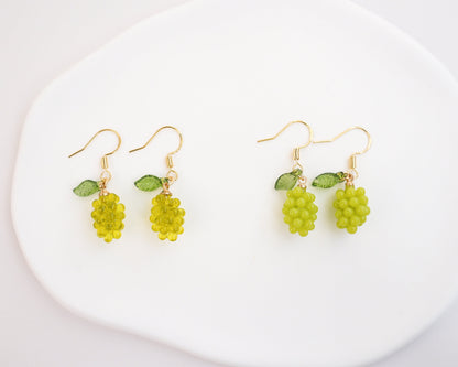 Grape Dangle Earrings