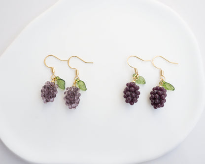 Grape Dangle Earrings