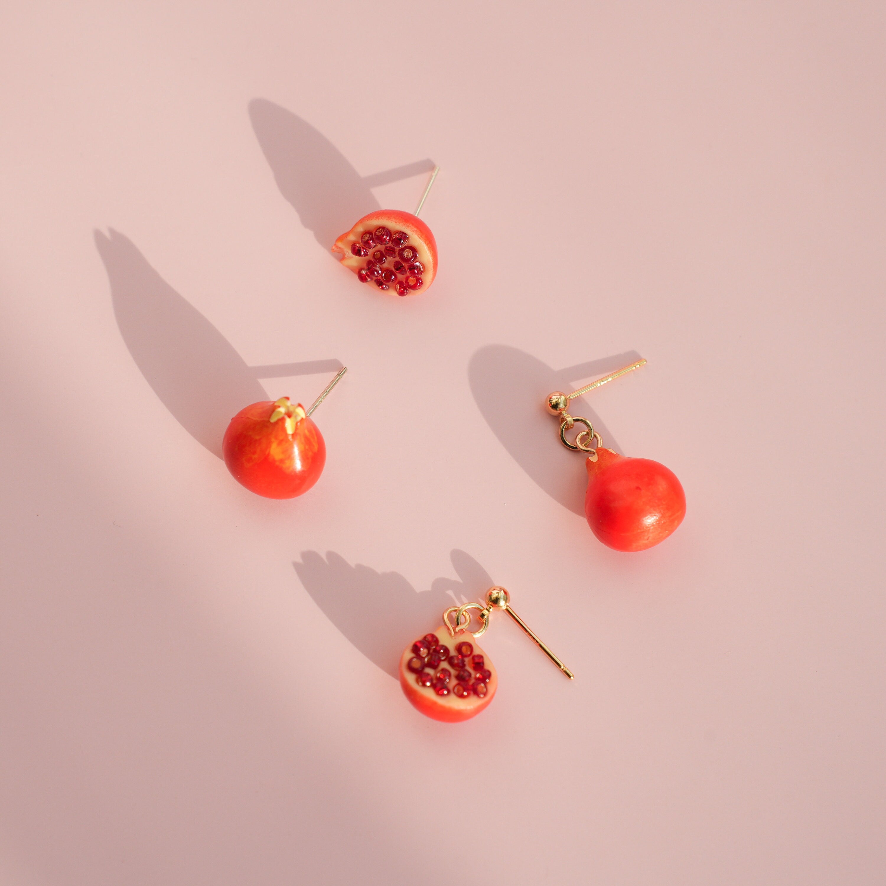 Pomegranate Dangle Earrings