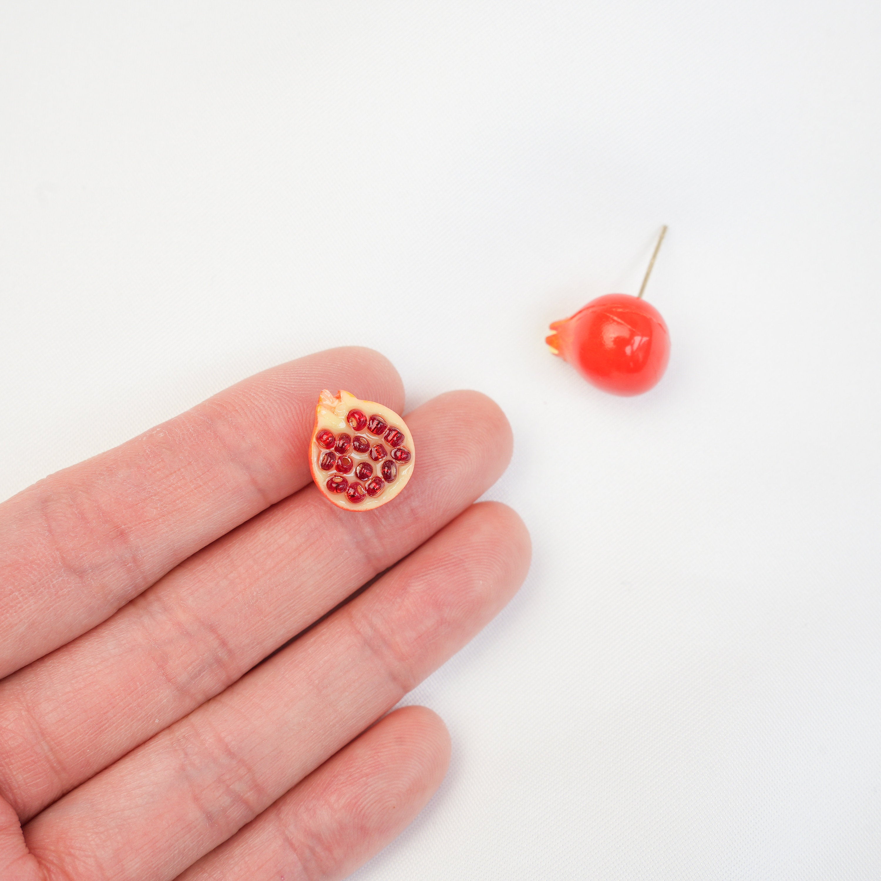 Pomegranate Stud Earrings