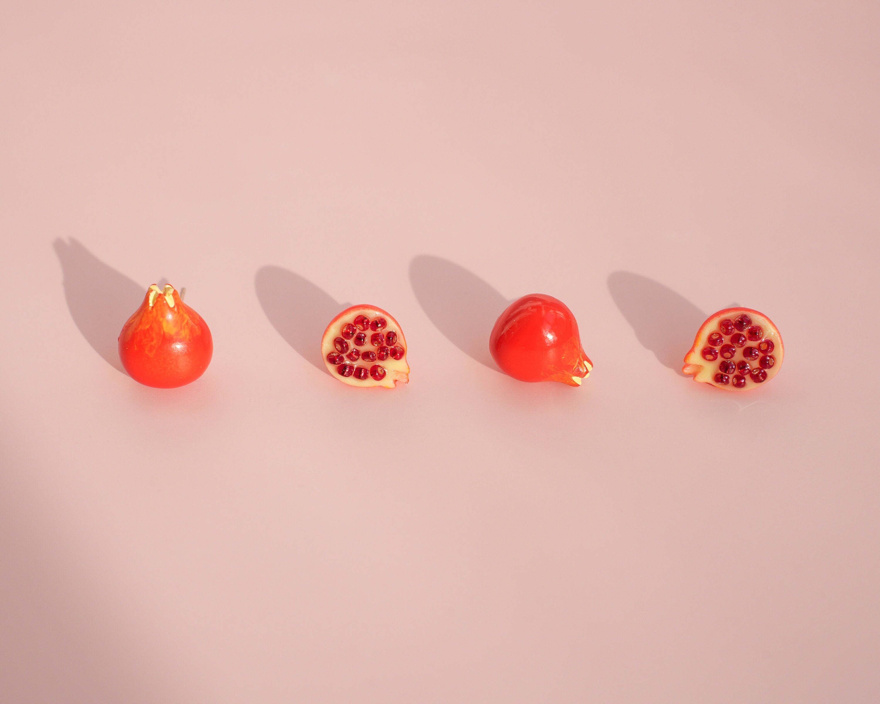 Pomegranate Stud Earrings