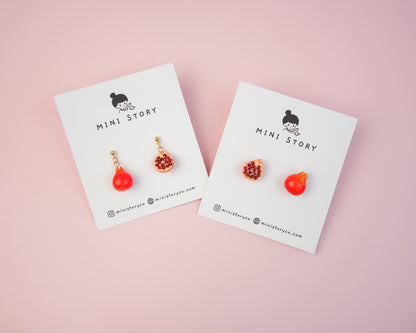 Pomegranate Dangle Earrings