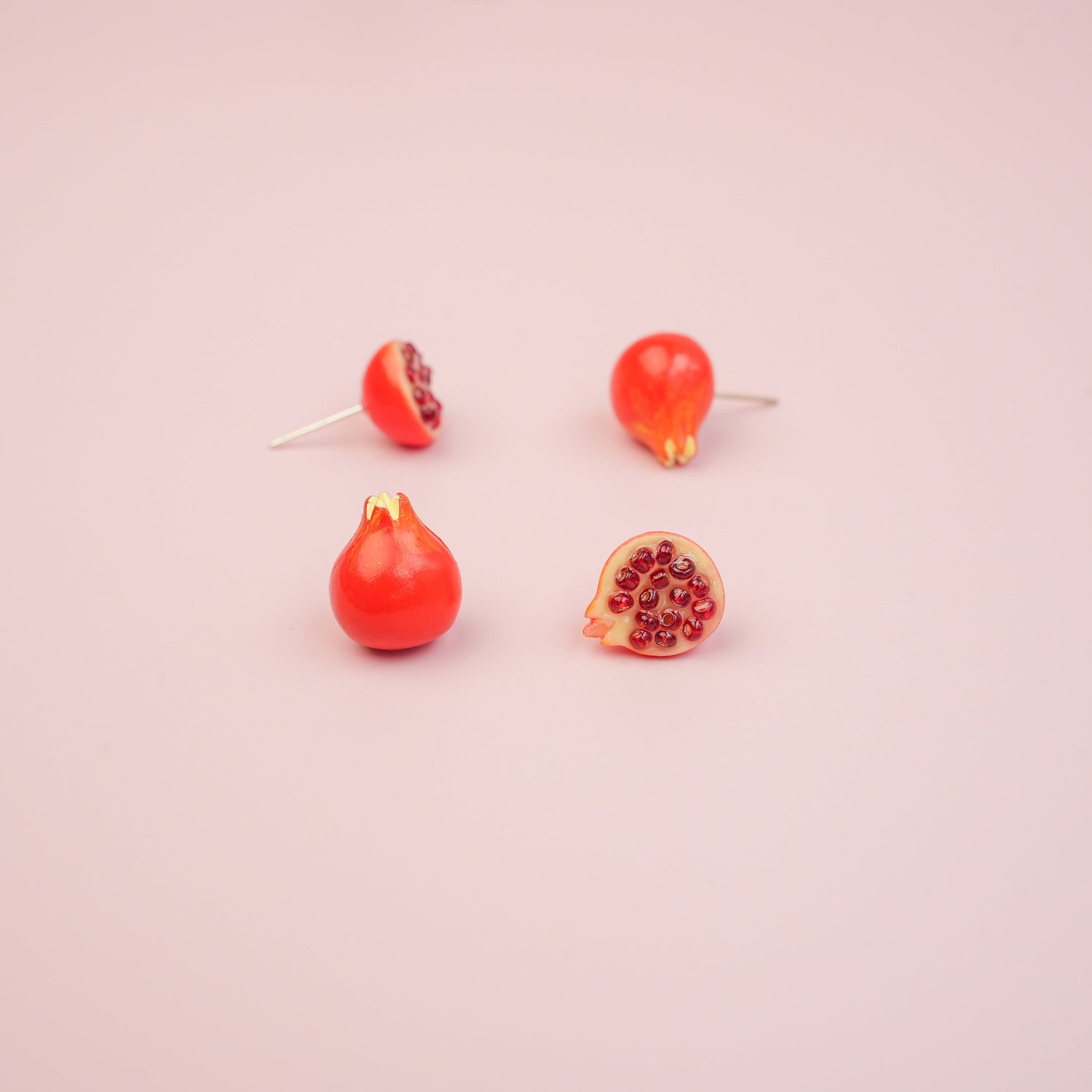 Pomegranate Stud Earrings