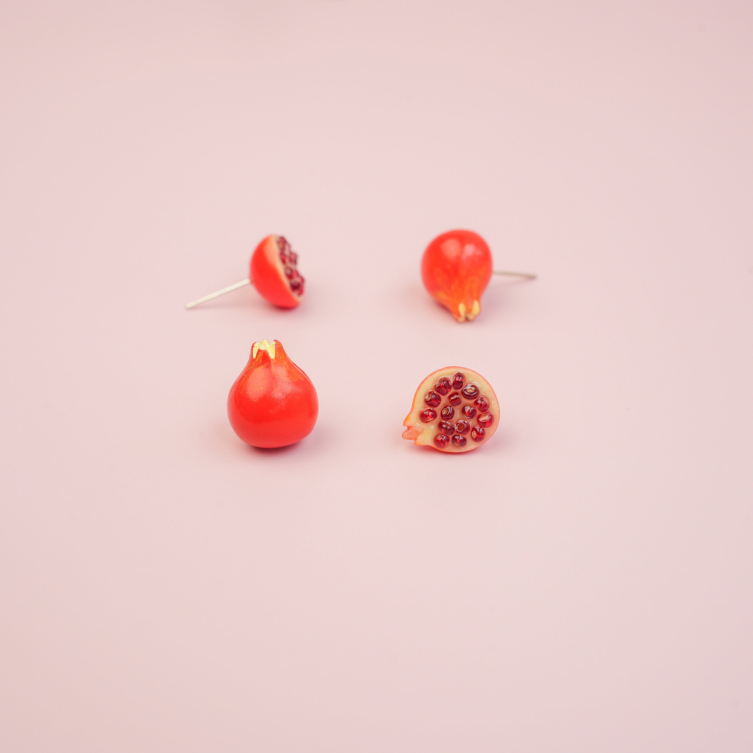 Pomegranate Stud Earrings