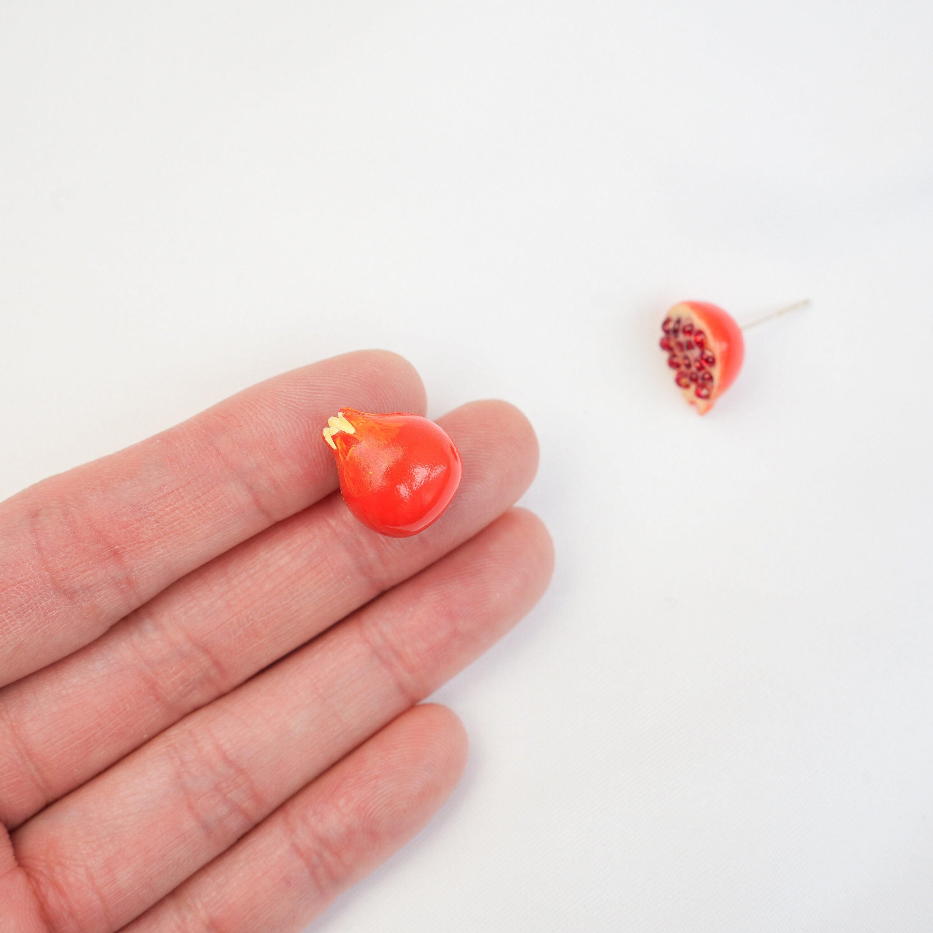 Pomegranate Stud Earrings