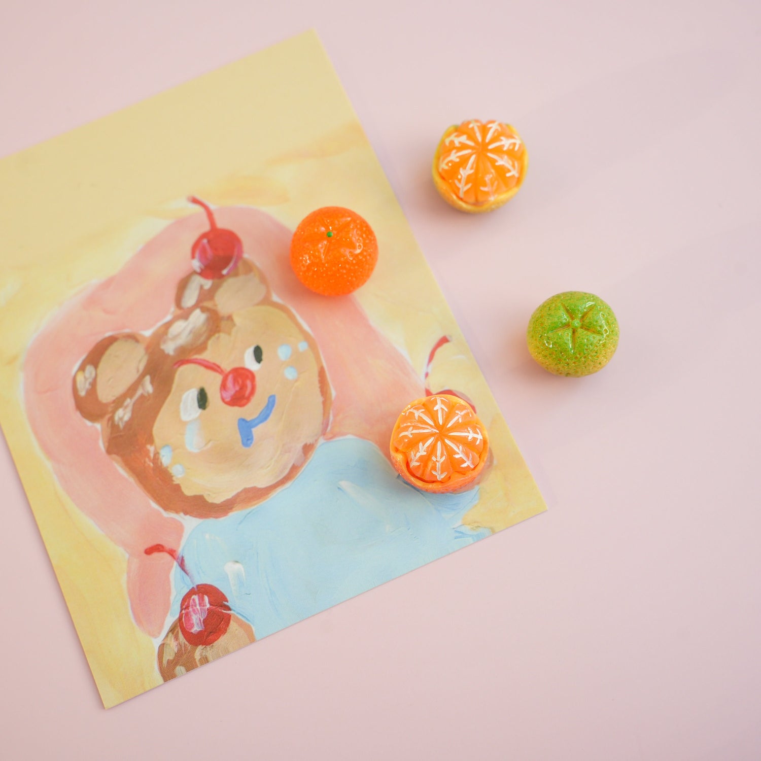 Mandarin Orange Brooch