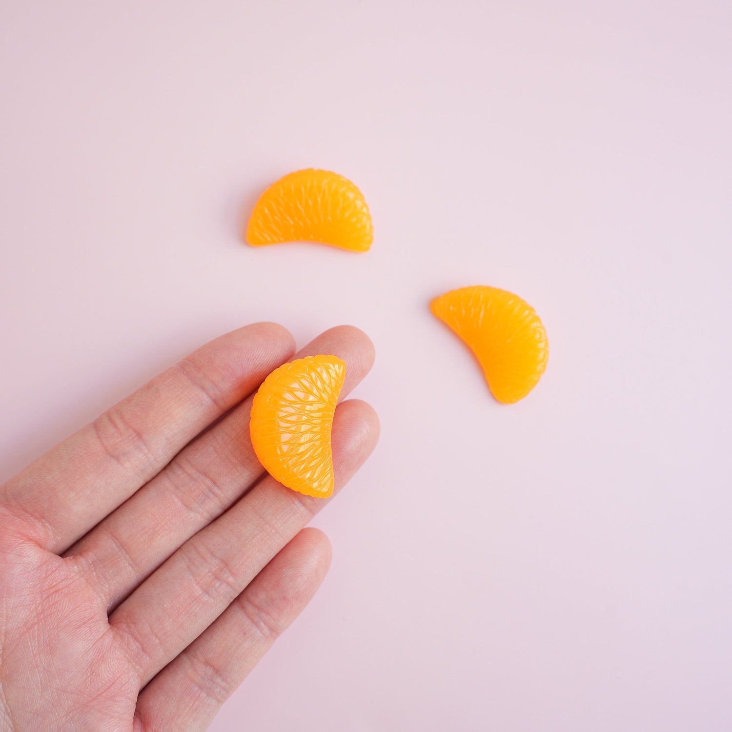 Juicy Mandarin Slice Magnet Set