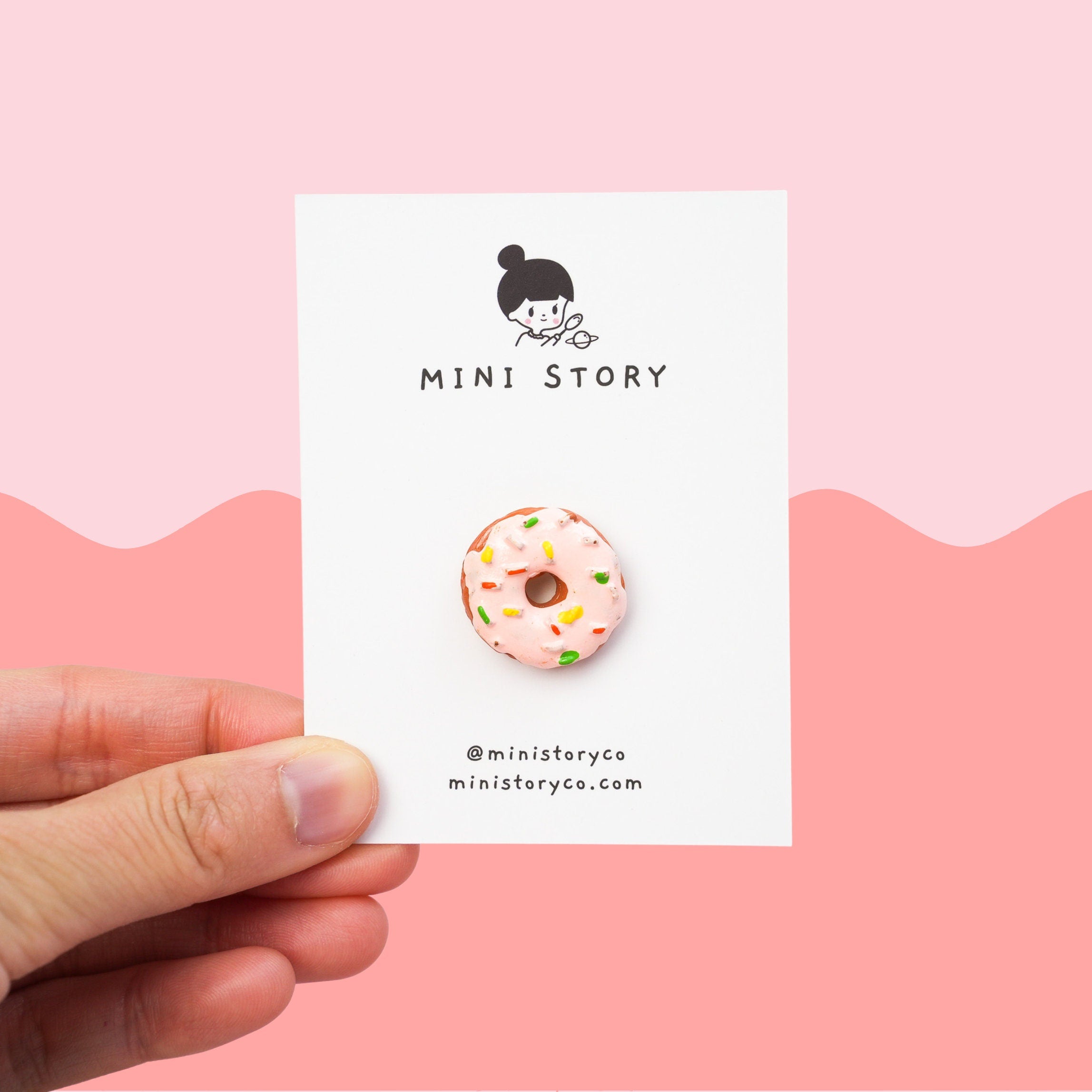 Rainbow Donut Pin