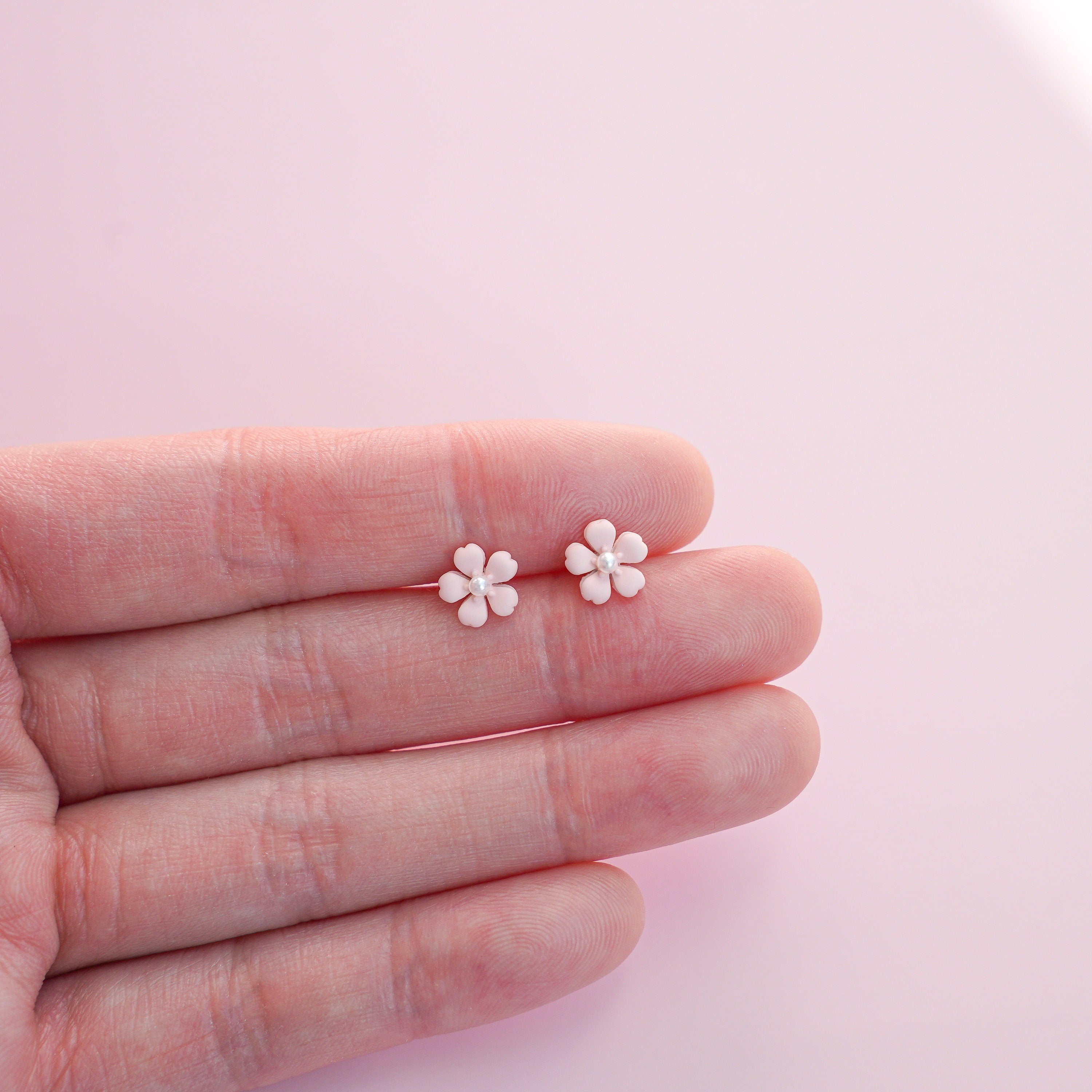 Tiny Flower Stud Earrings