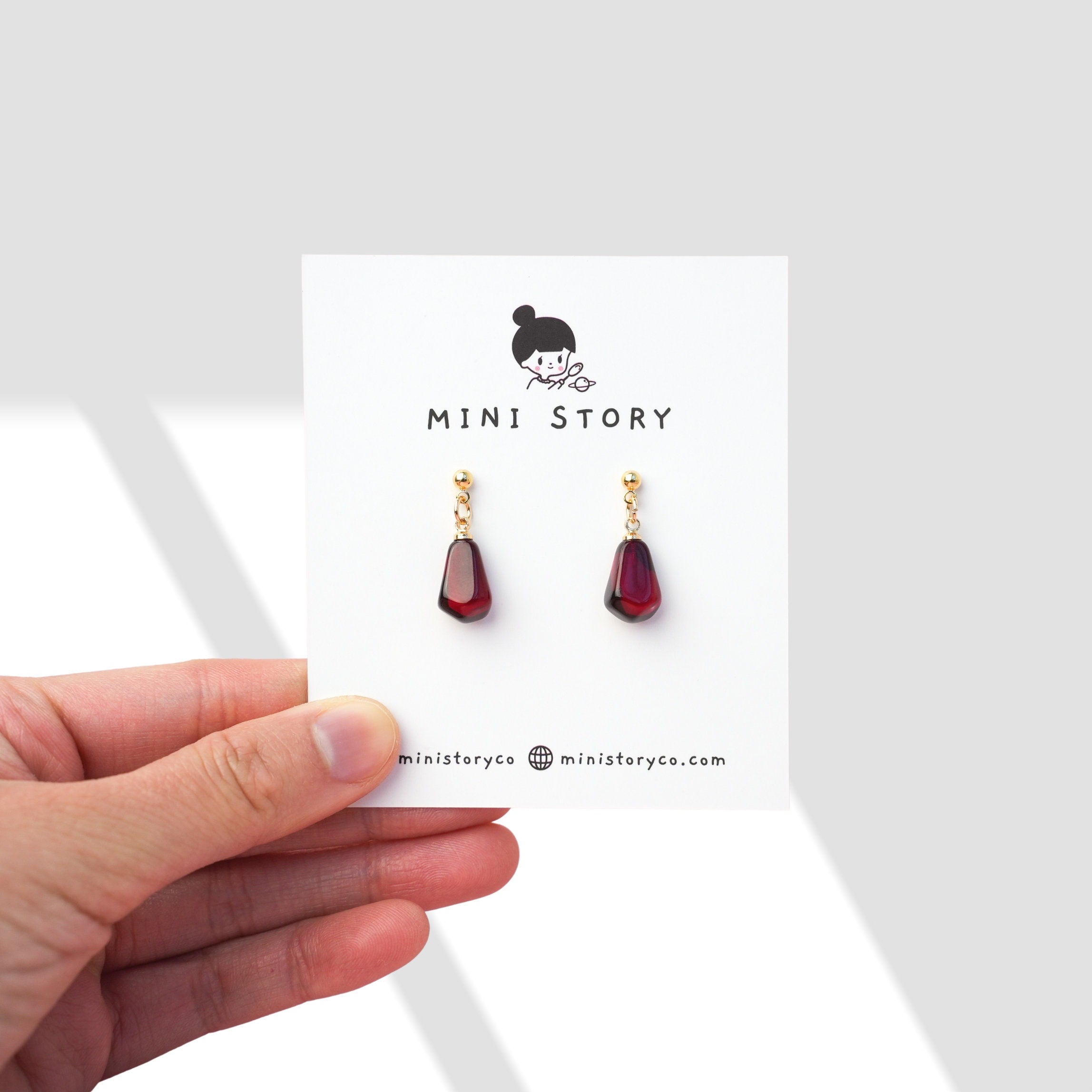 Pomegranate Seed Dangle Earrings