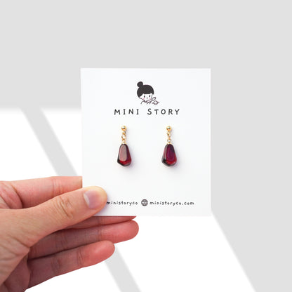 Pomegranate Seed Dangle Earrings