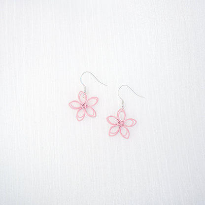 Sakura Flower Dangle Earrings