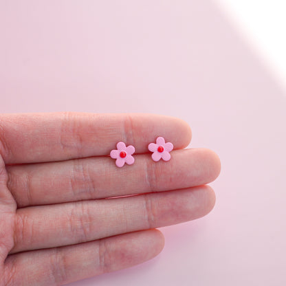 Tiny Flower Stud Earrings