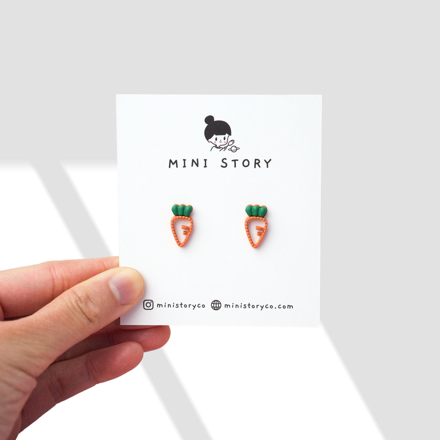 Carrot Stud Earrings